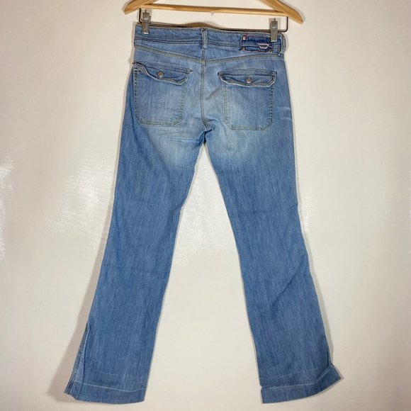 Diesel Womens Jeans Light Wash Denim Bootcut Blue Sz 26 - Picture 3 of 14